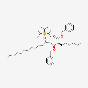 Benzyl (2S,3S,5S)-2-hexyl-3-benzyloxy-5-(triisopropylsilyloxy)hexadecanoate