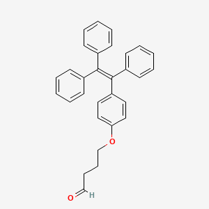 molecular formula C30H26O2 B13706258 4-(4-(1,2,2-Triphenylvinyl)phenoxy)butanal 