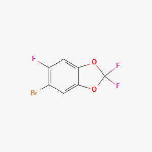 molecular formula C7H2BrF3O2 B13706260 5-Bromo-2,2,6-trifluorobenzo[d][1,3]dioxole 