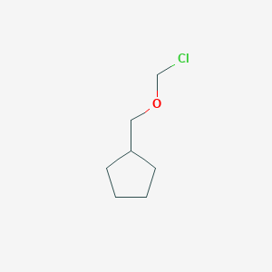 molecular formula C7H13ClO B13706262 [(Chloromethoxy)methyl]cyclopentane 