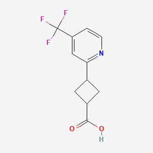 3-[4-(Trifluoromethyl)-2-pyridyl]cyclobutanecarboxylic Acid