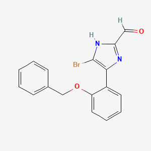 4-[2-(Benzyloxy)phenyl]-5-bromoimidazole-2-carbaldehyde