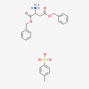 [1,4-Dioxo-1,4-bis(phenylmethoxy)butan-2-yl]ammonium; 4-methylbenzenesulfonate