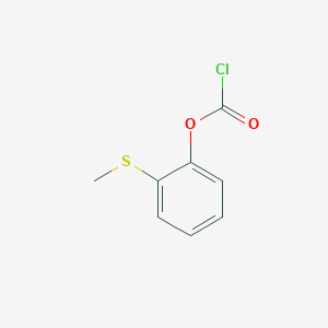 molecular formula C8H7ClO2S B13706281 2-(Methylthio)phenyl Chloroformate 