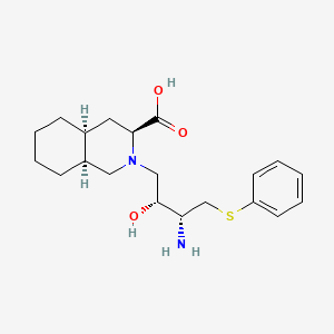 molecular formula C20H30N2O3S B13706295 (3S,4aS,8aS)-2-[(2R,3R)-3-Amino-2-hydroxy-4-phenythiobutyl]-decahydro-3-isoquinolinecarboxylic Acid 