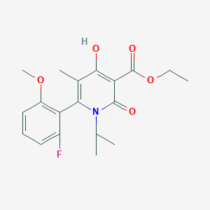 Ethyl 6-(2-Fluoro-6-methoxyphenyl)-4-hydroxy-1-isopropyl-5-methyl-2-oxo-1,2-dihydropyridine-3-carboxylate