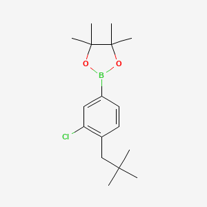 3-Chloro-4-neopentylphenylboronic acid Pinacol Ester