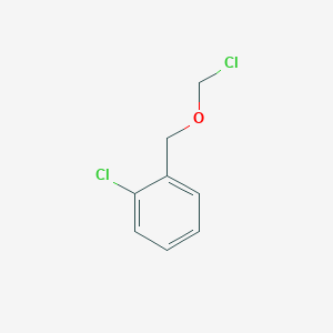 molecular formula C8H8Cl2O B13706355 1-Chloro-2-[(chloromethoxy)methyl]benzene 