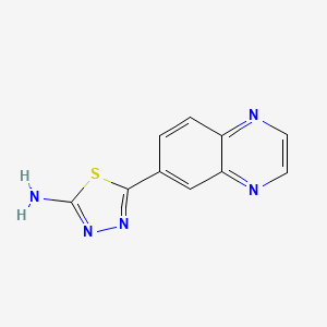 2-Amino-5-(6-quinoxalinyl)-1,3,4-thiadiazole