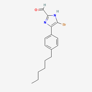 5-Bromo-4-(4-hexylphenyl)imidazole-2-carbaldehyde