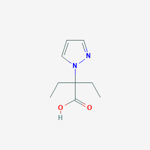 2-Ethyl-2-(1-pyrazolyl)butanoic Acid