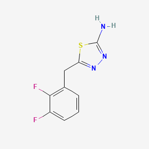 molecular formula C9H7F2N3S B13706411 2-Amino-5-(2,3-difluorobenzyl)-1,3,4-thiadiazole 