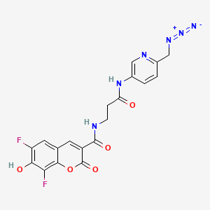 molecular formula C19H14F2N6O5 B13706465 PB Picolyl Azide 