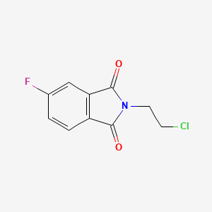 molecular formula C10H7ClFNO2 B1370648 2-(2-Chloro-ethyl)-5-fluoro-isoindole-1,3-dione CAS No. 176200-91-2