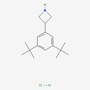 molecular formula C17H28ClN B13706507 3-(3,5-Di-tert-butylphenyl)azetidine Hydrochloride 