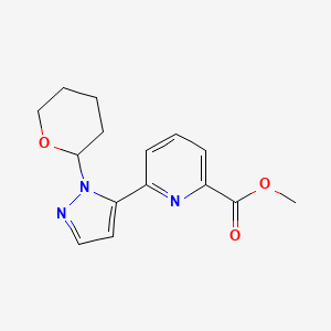 Methyl 6-[1-(2-Tetrahydropyranyl)-5-pyrazolyl]pyridine-2-carboxylate