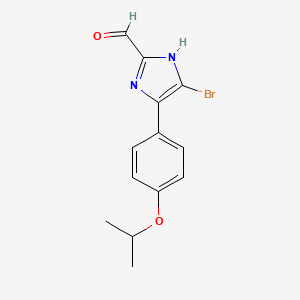 5-Bromo-4-(4-isopropoxyphenyl)imidazole-2-carbaldehyde