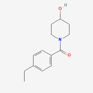 molecular formula C14H19NO2 B1370656 1-(4-Ethylbenzoyl)piperidin-4-ol 
