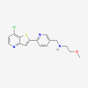 N-[[6-(7-Chloro-2-thieno[3,2-b]pyridyl)-3-pyridyl]methyl]-2-methoxyethanamine