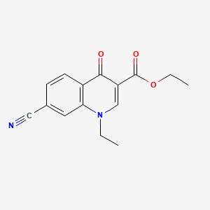 molecular formula C15H14N2O3 B13706582 Ethyl 7-Cyano-1-ethyl-4-oxo-1,4-dihydroquinoline-3-carboxylate 