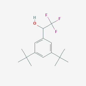 molecular formula C16H23F3O B13706593 3,5-Di-tert-butyl-alpha-(trifluoromethyl)benzyl Alcohol 