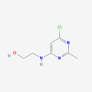 molecular formula C7H10ClN3O B1370663 2-[(6-Chloro-2-methyl-4-pyrimidinyl)amino]-1-ethanol CAS No. 22177-97-5