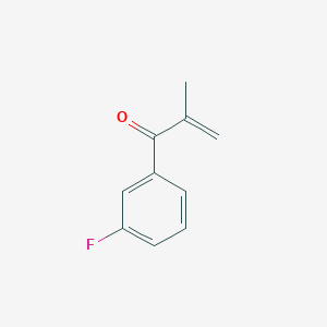 molecular formula C10H9FO B13706642 1-(3-Fluorophenyl)-2-methyl-2-propenone 