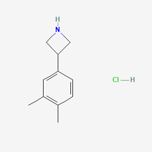 molecular formula C11H16ClN B13706659 3-(3,4-Dimethylphenyl)azetidine Hydrochloride 