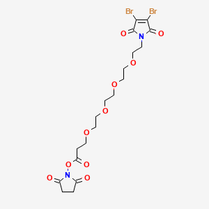 molecular formula C19H24Br2N2O10 B13706664 3,4-Dibromo-Mal-PEG4-NHS ester 