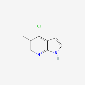 molecular formula C8H7ClN2 B1370667 4-氯-5-甲基-1H-吡咯并[2,3-b]吡啶 CAS No. 1020056-56-7