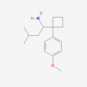 1-[1-(4-Methoxyphenyl)cyclobutyl]-3-methyl-1-butylamine