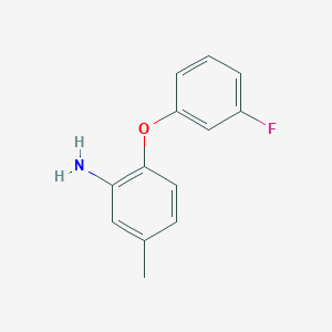 molecular formula C13H12FNO B1370671 2-(3-氟苯氧基)-5-甲基苯胺 CAS No. 946728-41-2