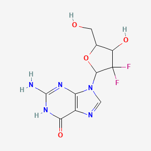 molecular formula C10H11F2N5O4 B13706717 2'-Deoxy-2',2'-difluoro-guanosine 