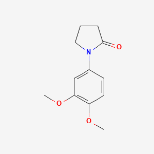 molecular formula C12H15NO3 B13706738 1-(3,4-Dimethoxyphenyl)pyrrolidin-2-one 