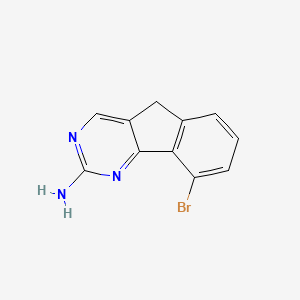 molecular formula C11H8BrN3 B13706743 2-Amino-9-bromo-5H-indeno[1,2-d]pyrimidine 