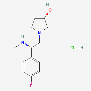 (2S, 3'S)-1-[2-(4-Fluoro-phenyl)-2-methylamino-ethyl]-pyrrolidin-3-ol bis-hydrochloride