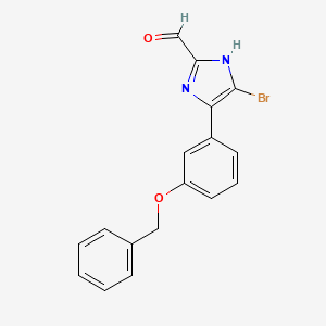 4-[3-(Benzyloxy)phenyl]-5-bromoimidazole-2-carbaldehyde