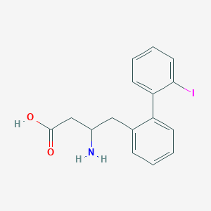 molecular formula C16H16INO2 B13706800 3-Amino-4-(2'-iodo-2-biphenylyl)butyric Acid 