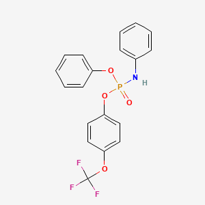 molecular formula C19H15F3NO4P B13706801 Phenyl (4-(trifluoromethoxy)phenyl) phenylphosphoramidate 