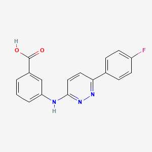 molecular formula C17H12FN3O2 B13706810 3-((6-(4-Fluorophenyl)pyridazin-3-yl)amino)benzoic acid 