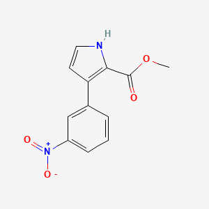 molecular formula C12H10N2O4 B13706816 Methyl 3-(3-Nitrophenyl)-1H-pyrrole-2-carboxylate 