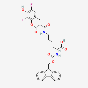 molecular formula C31H26F2N2O8 B13706834 Fmoc Lys(PB)-OH 