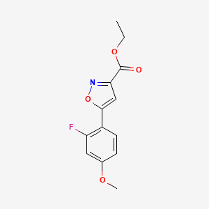 Ethyl 5-(2-Fluoro-4-methoxyphenyl)isoxazole-3-carboxylate