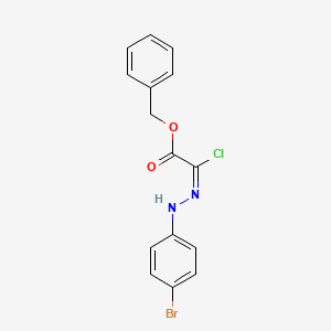 Benzyl 2-[2-(4-bromophenyl)hydrazono]-2-chloroacetate