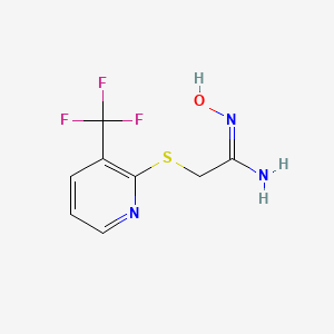 N'-Hydroxy-2-[[3-(trifluoromethyl)pyridin-2-YL]thio]ethanimidamide