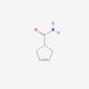 molecular formula C6H9NO B1370688 Cyclopent-3-enecarboxamide CAS No. 50494-42-3