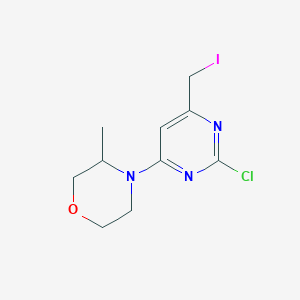 4-[2-Chloro-6-(iodomethyl)pyrimidin-4-yl]-3-methylmorpholine