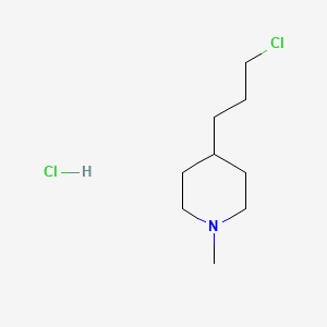 molecular formula C9H19Cl2N B13706915 4-(3-Chloropropyl)-1-methylpiperidine Hydrochloride 