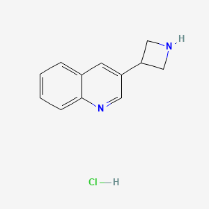 molecular formula C12H13ClN2 B13706923 3-(3-Azetidinyl)quinoline Hydrochloride 