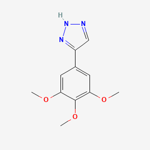 molecular formula C11H13N3O3 B13706924 4-(3,4,5-Trimethoxyphenyl)-1H-1,2,3-triazole CAS No. 918300-60-4